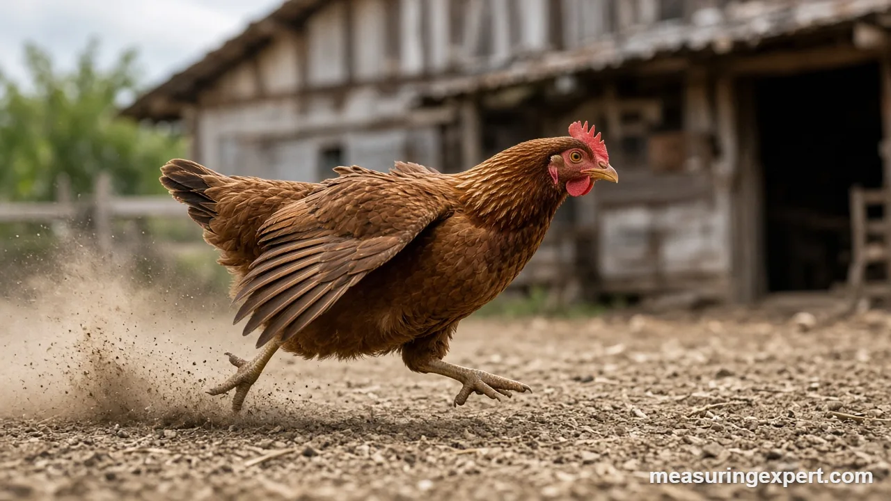 How to measure chicken speed in your yard