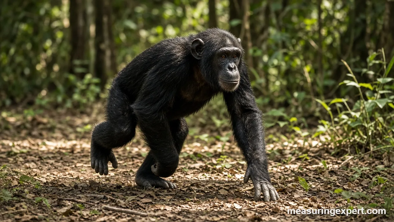 Chimpanzee speed: sprint vs everyday pace