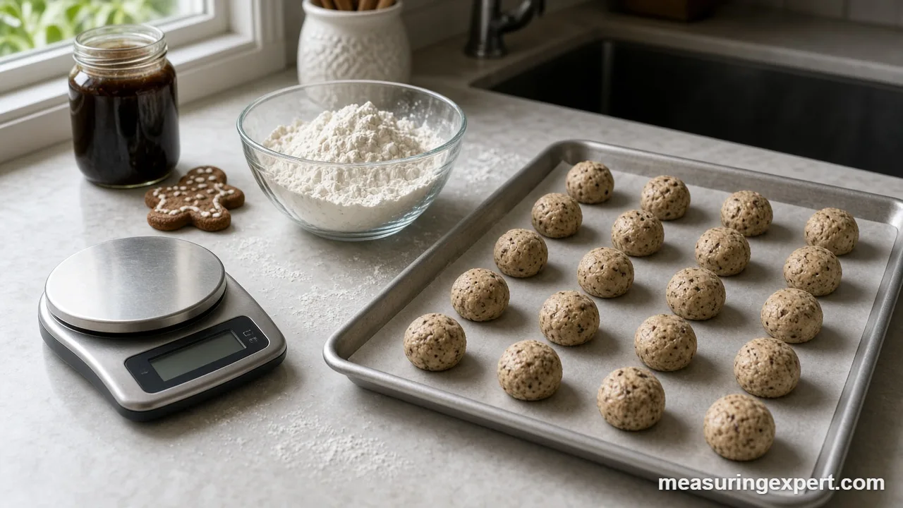 Christmas baking measurements checked with an oven thermometer