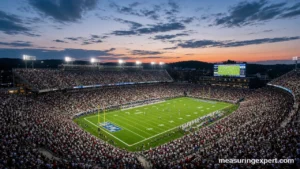 How long a college football game lasts in a full stadium