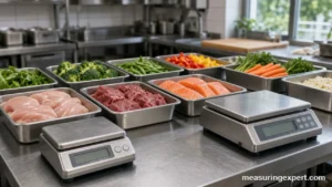 Best commercial kitchen scale options on a restaurant prep counter