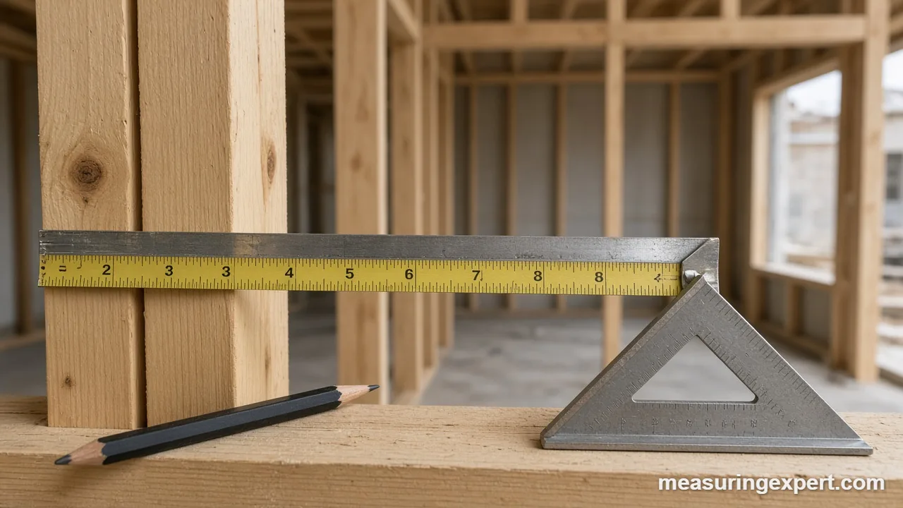 Construction measurement mistakes can be avoided by checking a laser reading with a tape