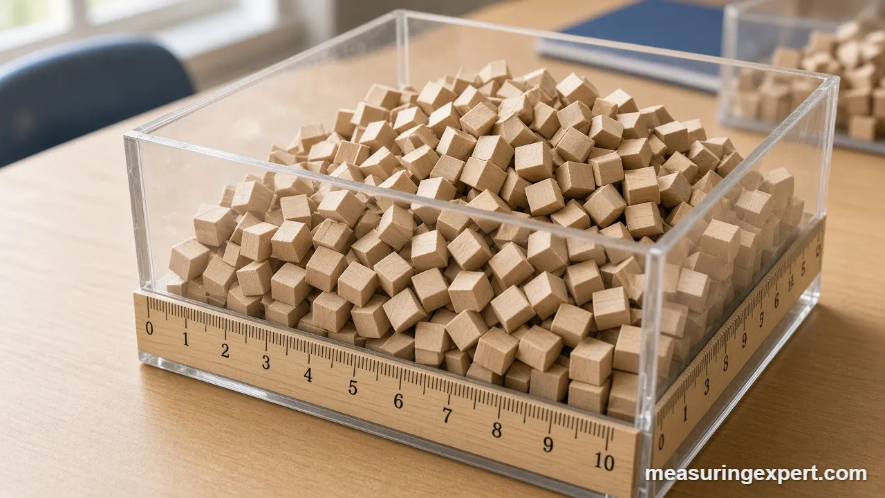 How to find a volume in cubic units