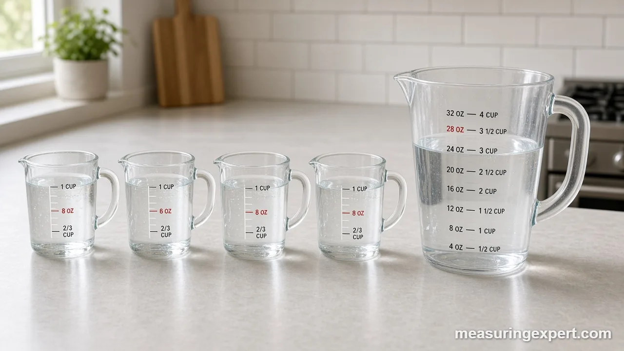 How many cups in 32 oz of flour and sugar