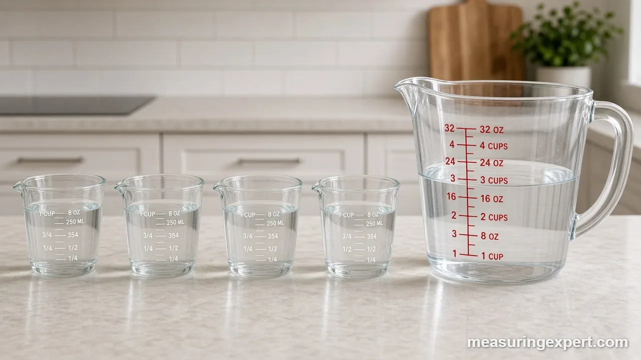 How to measure 4 cups accurately