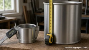 Measuring cylinder volume with calipers