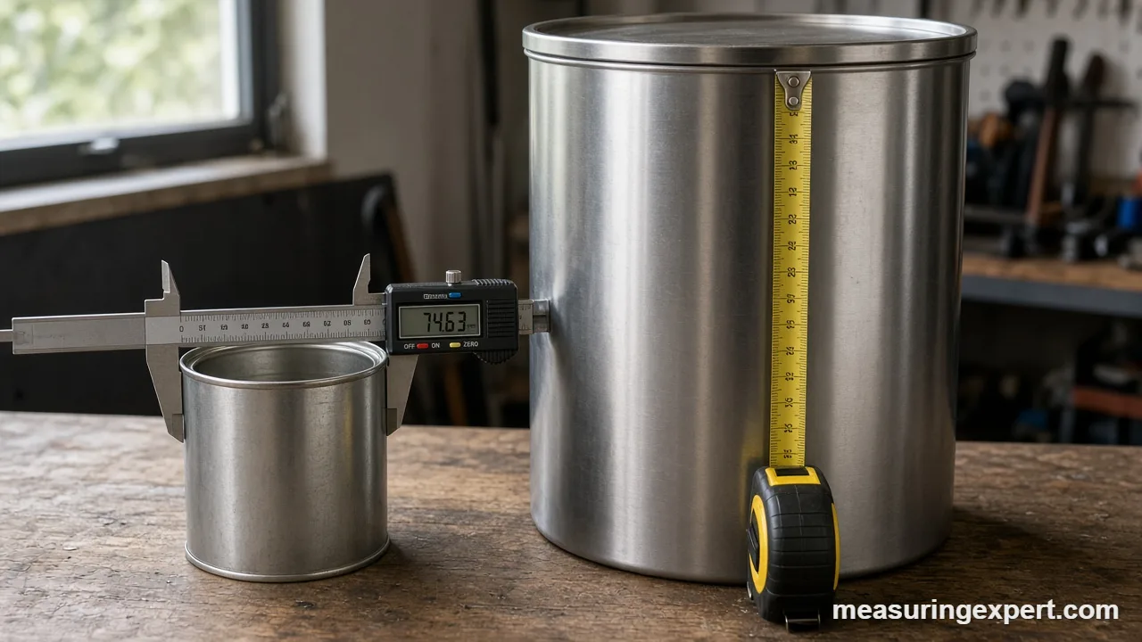 Converting cylinder volume to gallons and liters