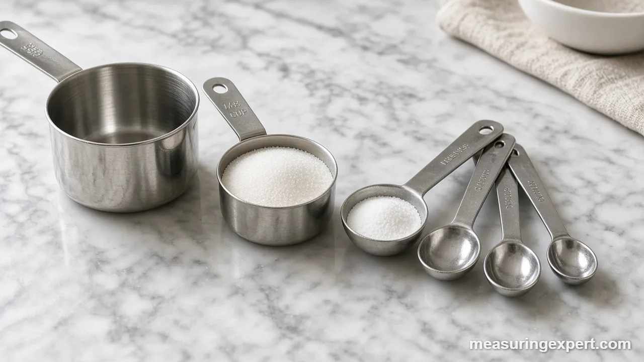 How to measure an eighth cup with tablespoons