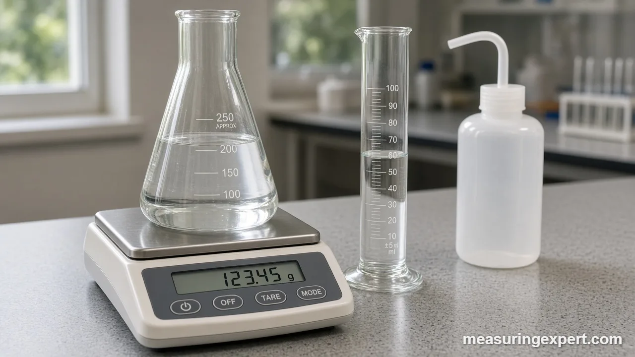 Three ways to measure Erlenmeyer flask volume
