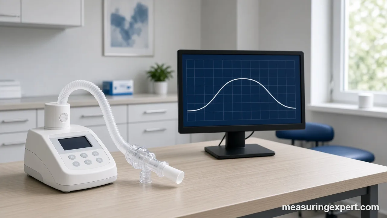 Expiratory reserve volume measured by spirometry