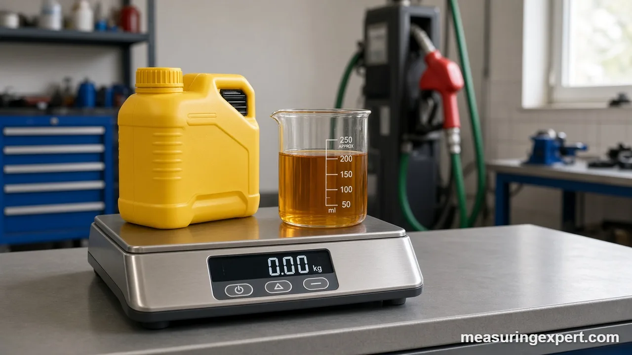 Finding the weight of a gallon of diesel yourself