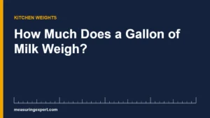 A gallon of milk weighs about 8.6 pounds, or 3.9 kilograms