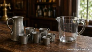 Gill measurement in an antique pewter measure