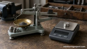 Grain measurement on a precision scale