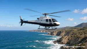 How fast helicopters fly over the coast