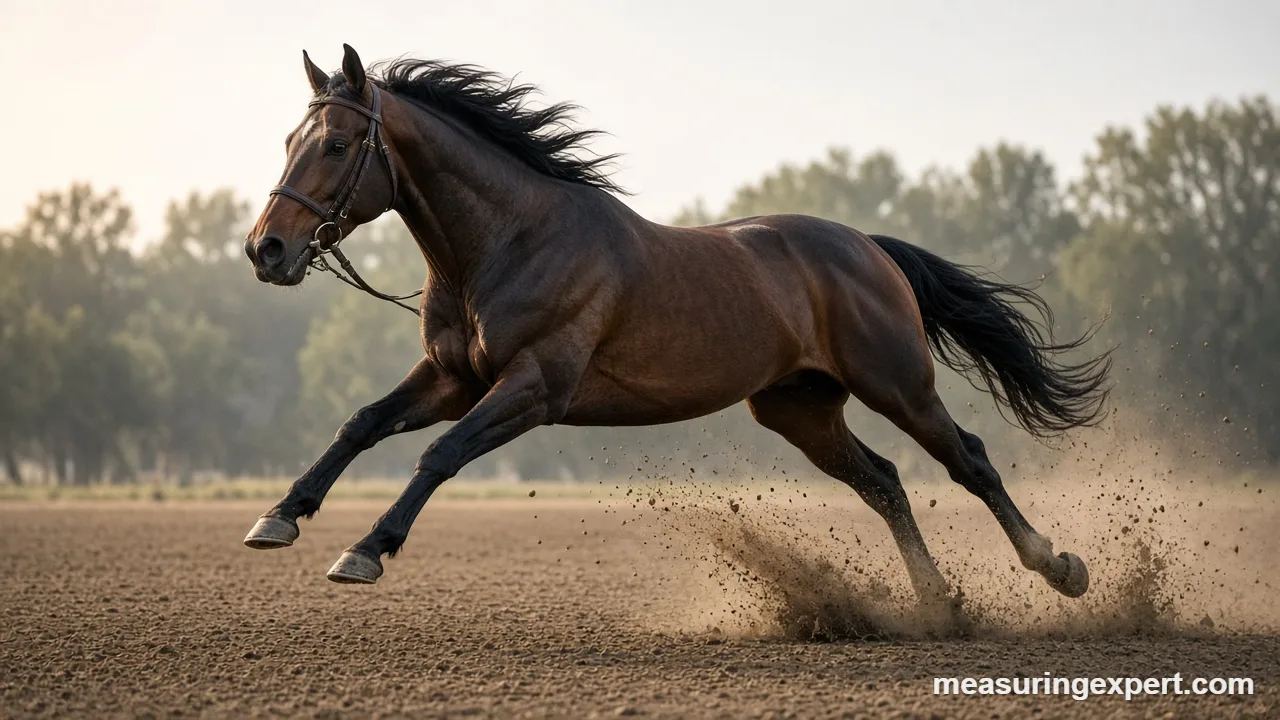 Horse run speed by gait