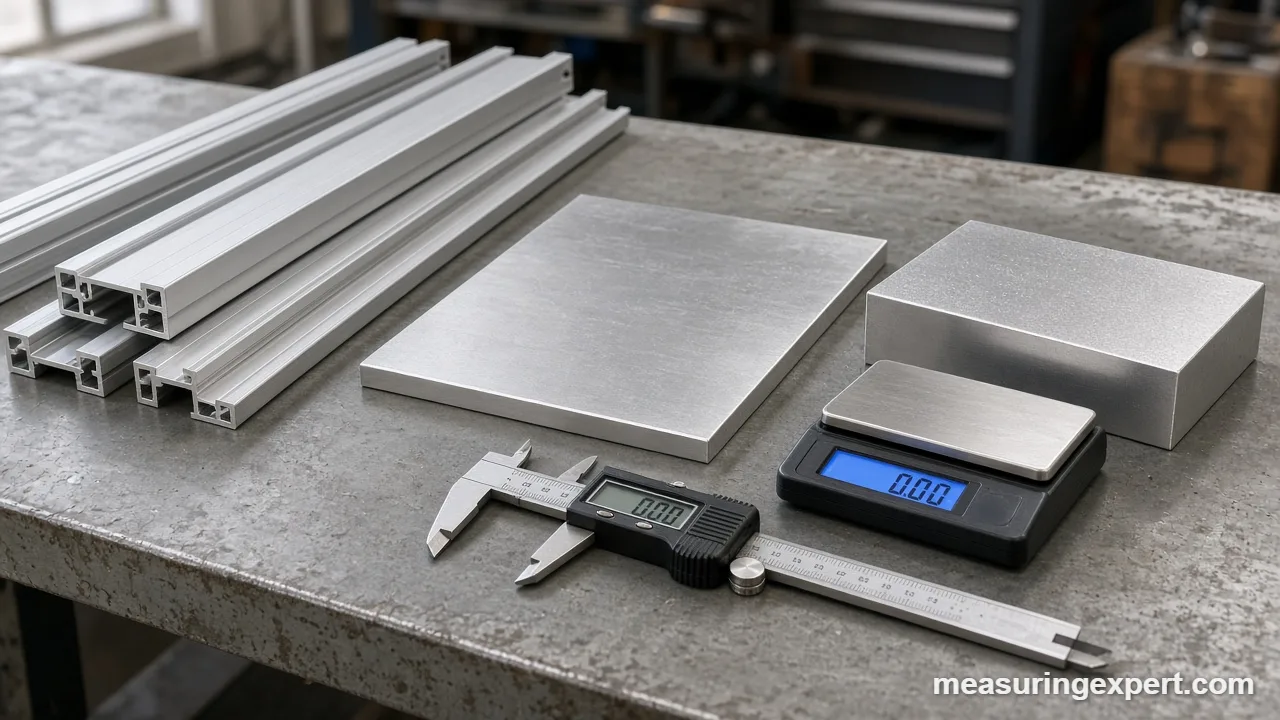 Measuring the density of an aluminum part