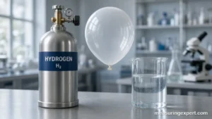 How dense is hydrogen compared with air and water