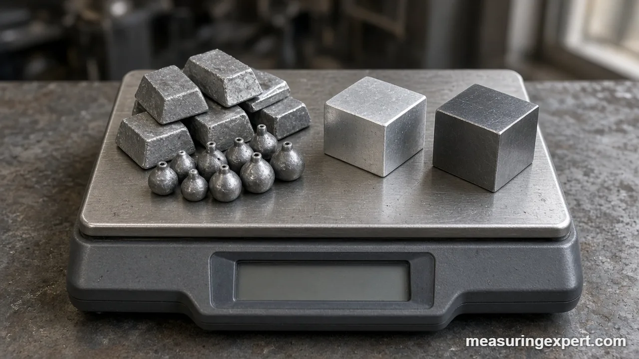 How dense is lead compared with other metals