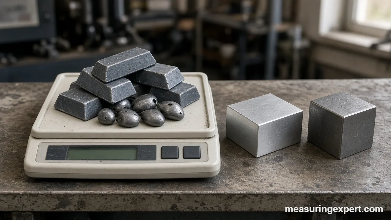 Measuring how dense lead is at home