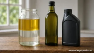 How dense is oil: oil floating on water