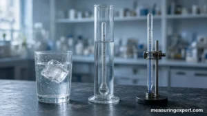 How dense is water: ice floating in water