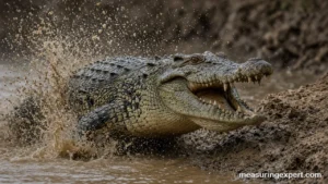 How fast are crocodiles lunging from water