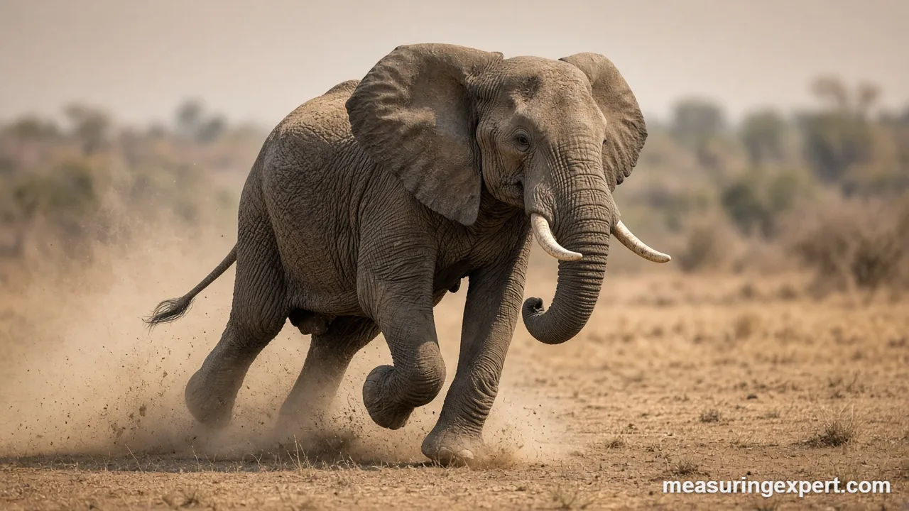 How fast are elephants compared with other animals