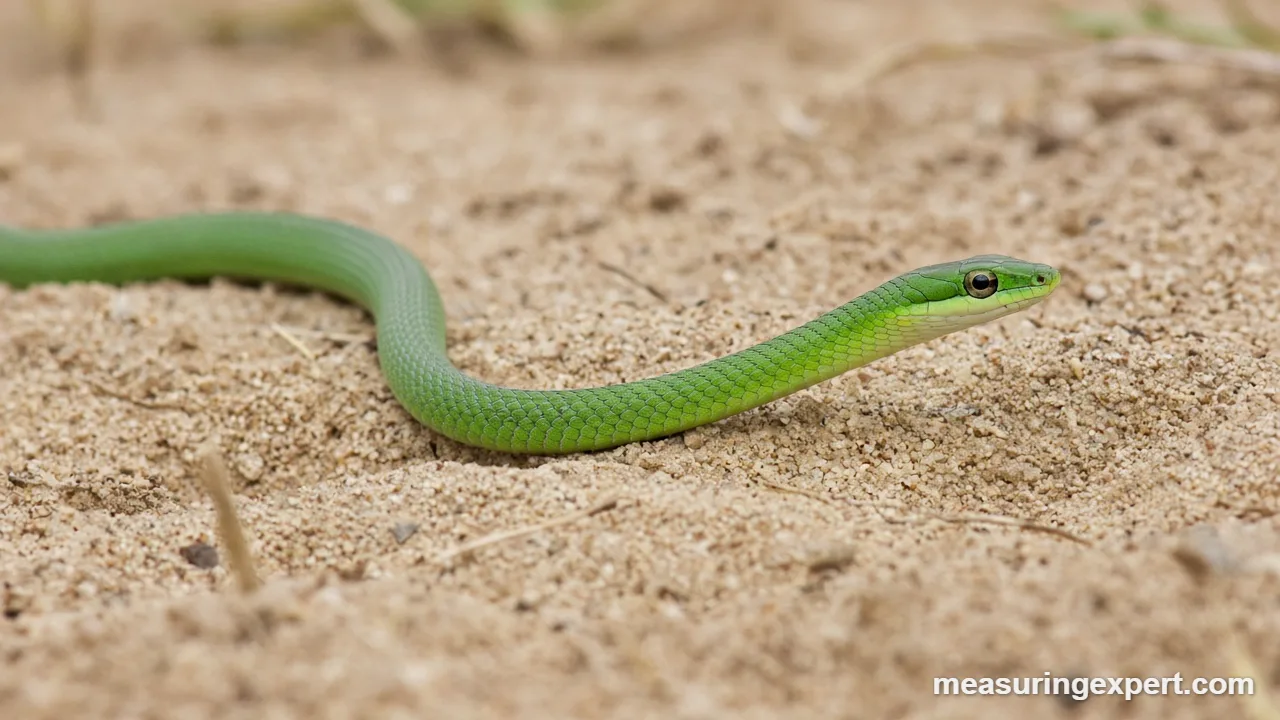 How fast are snakes moving across sand