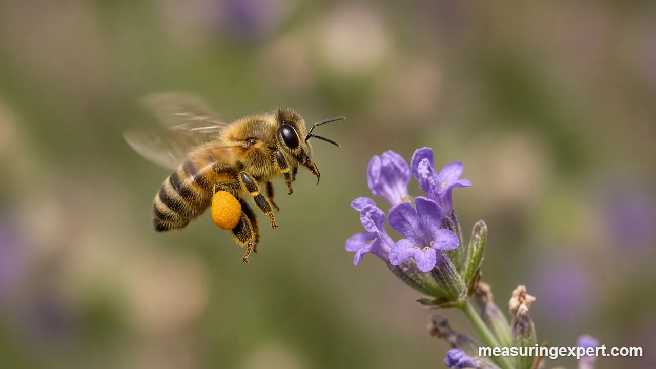 How fast bees fly between flowers