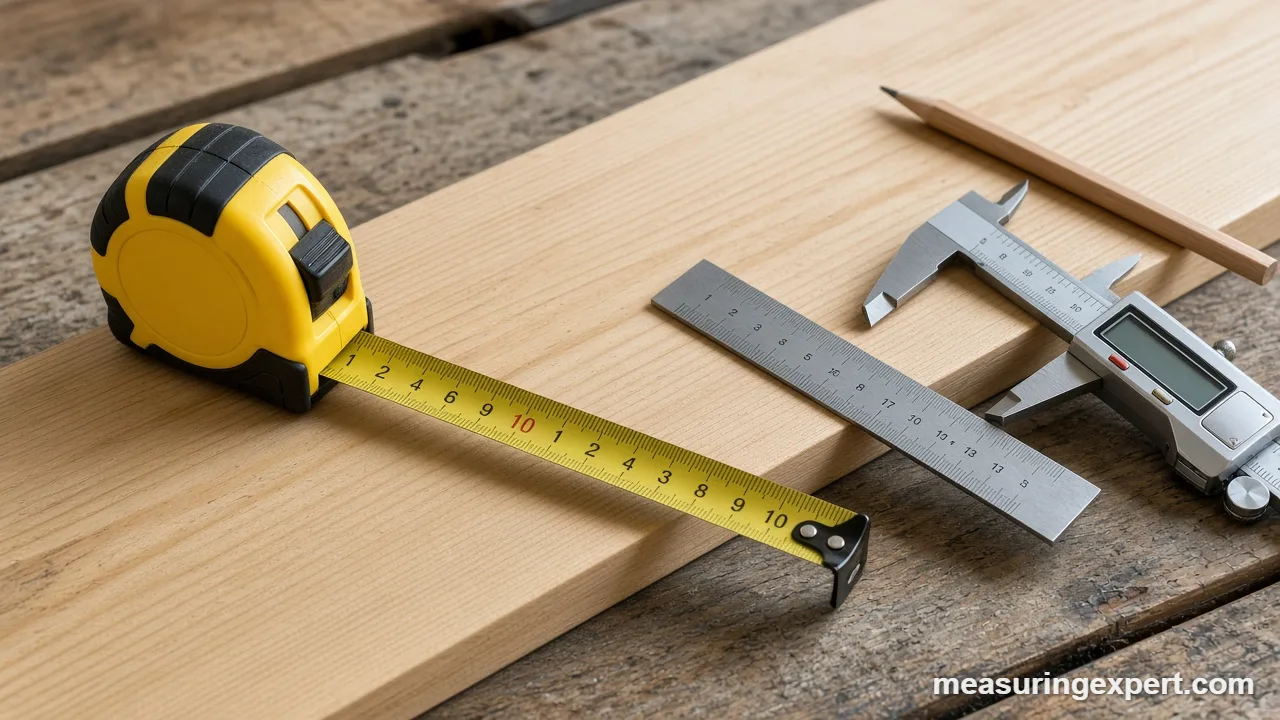 Steel ruler showing inch fractions and millimeter marks