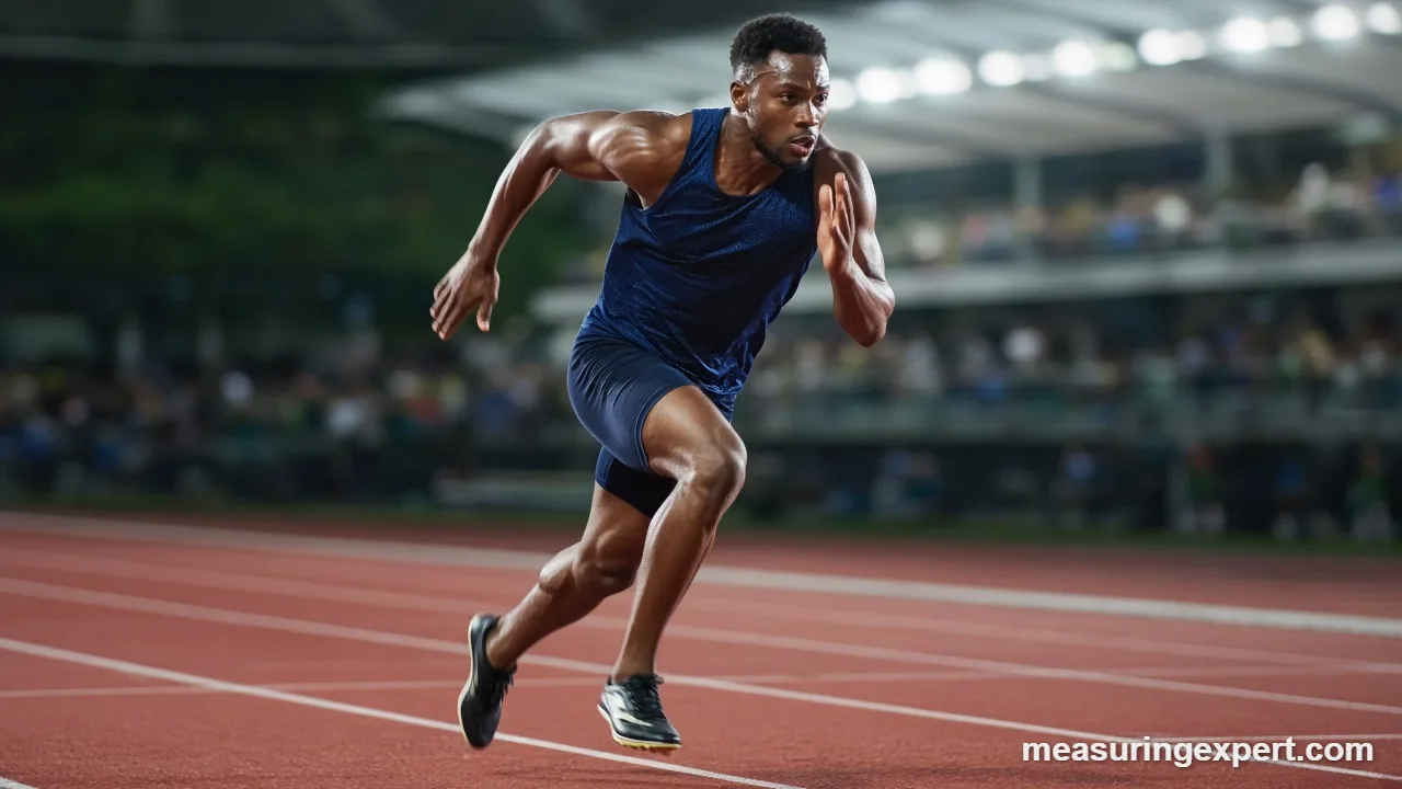 Timing your own human run speed on a track