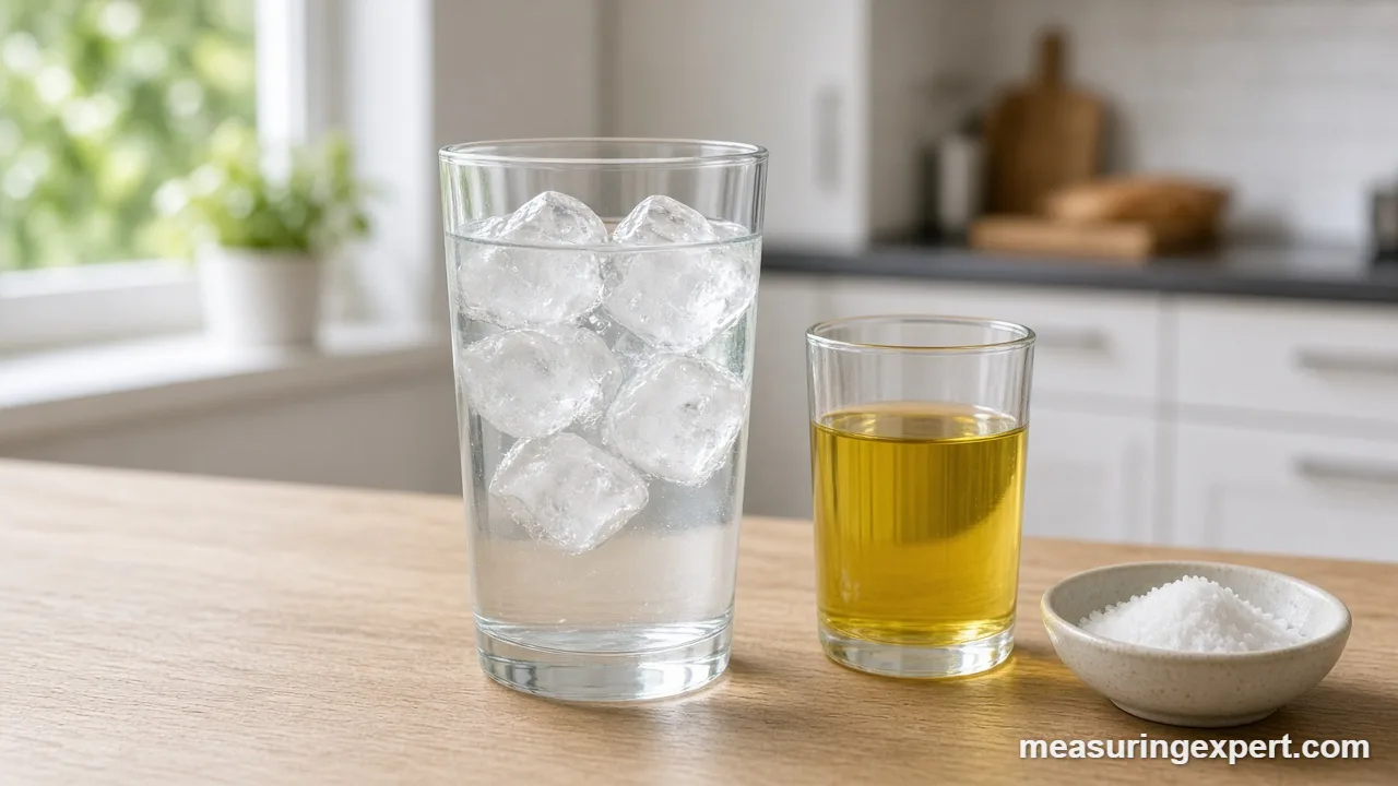 Classic ice density experiment step by step