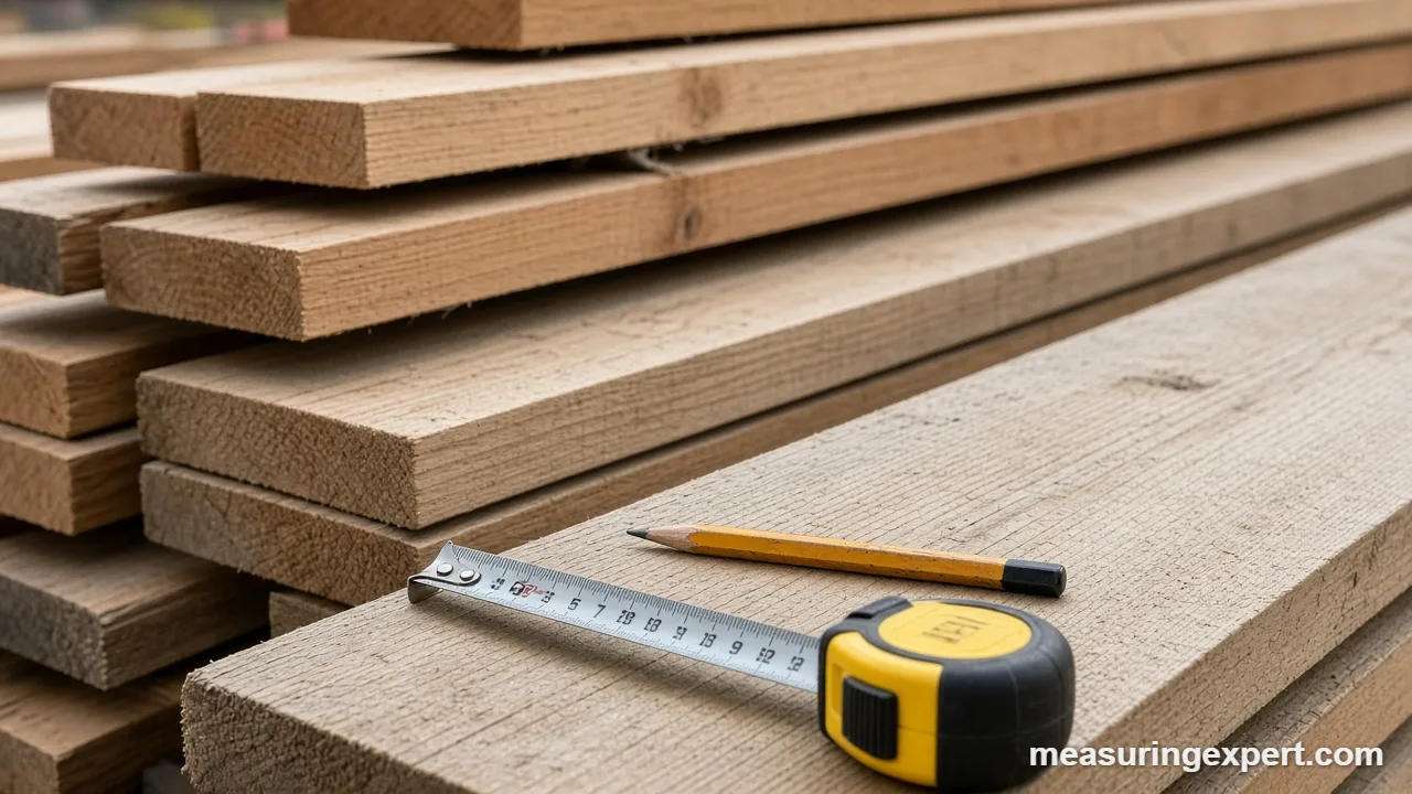Linear feet for lumber, fencing and countertops