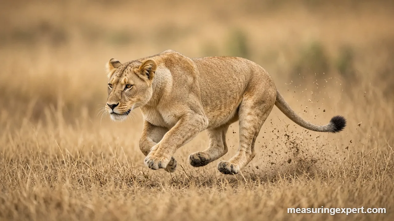 How lions hunt around their speed limits