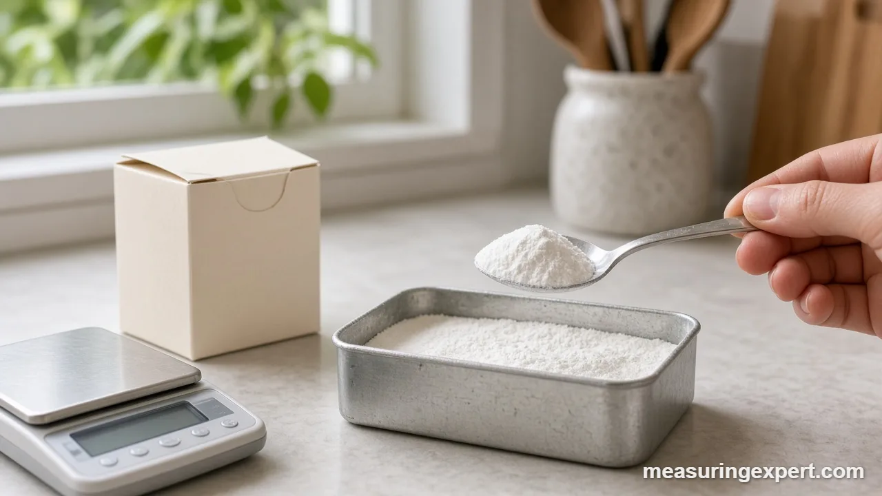 Measure baking powder with a level teaspoon