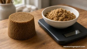 How to measure brown sugar packed in a cup