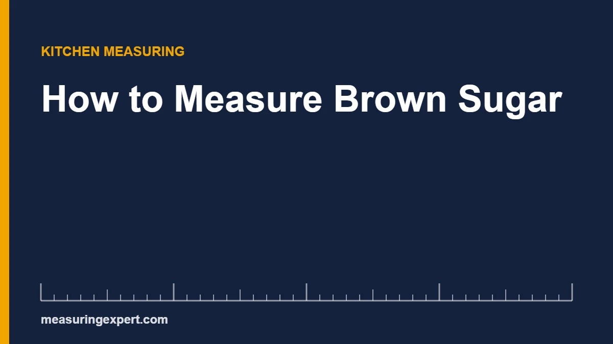 How to measure brown sugar: 1 packed cup weighs about 213 grams
