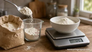 How to measure flour by spoon and level
