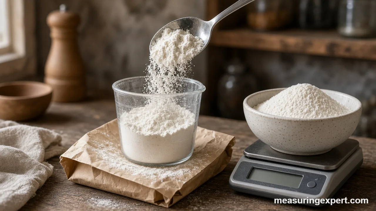 Spoon and level vs dip and sweep flour