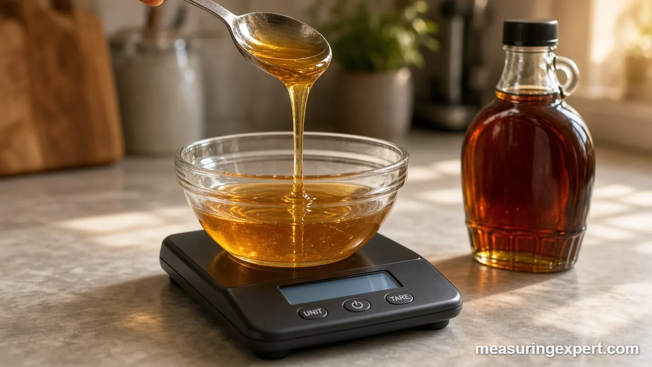 Measure honey or syrup with an oiled spoon