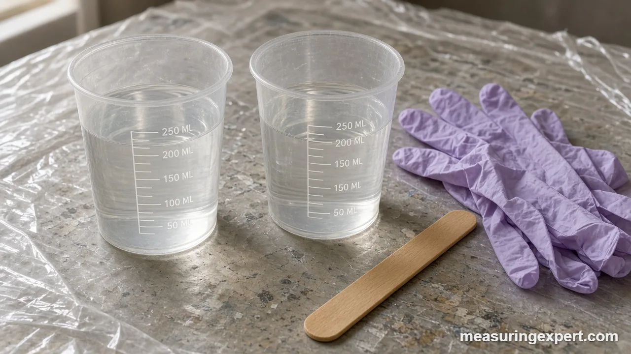 How to measure resin by volume step by step