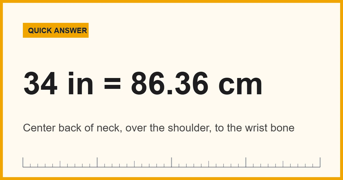 How to measure sleeve length on a dress shirt from the center back of the neck to the wrist