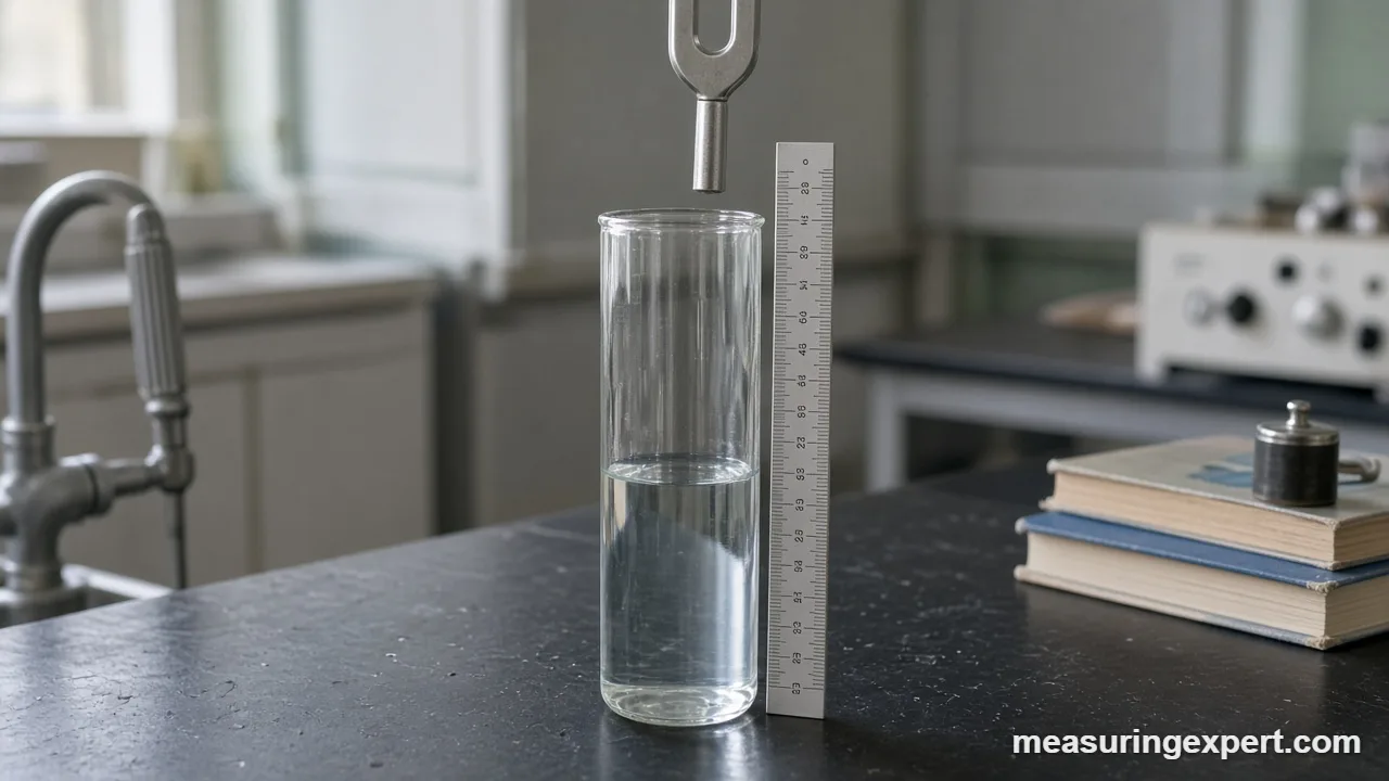 Resonance tube used to measure speed of sound
