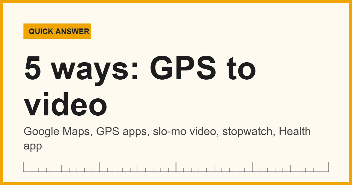 iPhone speed: five ways to measure how fast you are going with your phone