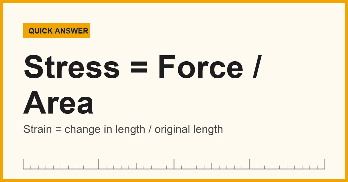 How to measure stress and strain with a force reading and a strain gauge on a steel bar