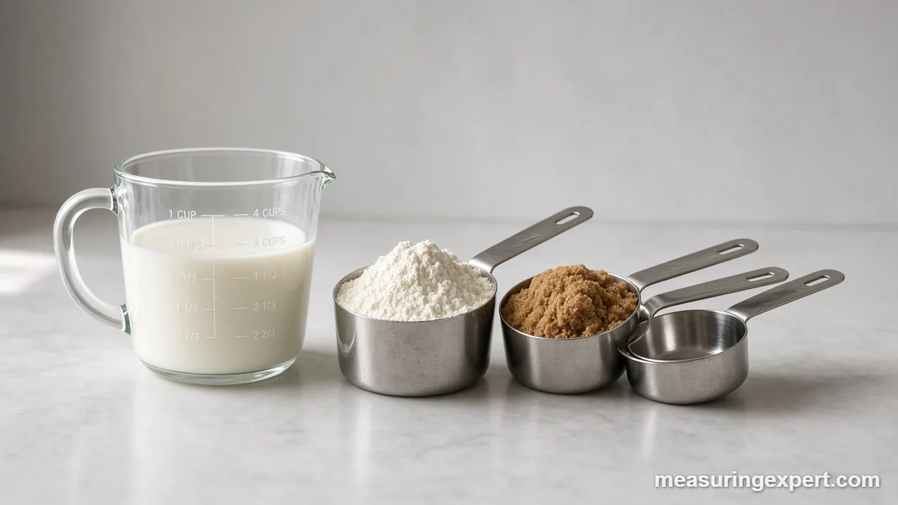 Dry vs liquid measuring cup