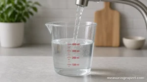 How to use a measuring jug for liquids