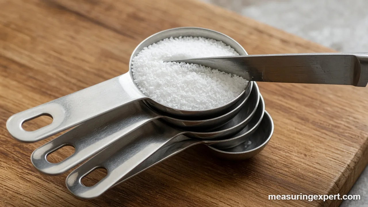 Measuring spoons from 1/8 teaspoon to 1 tablespoon