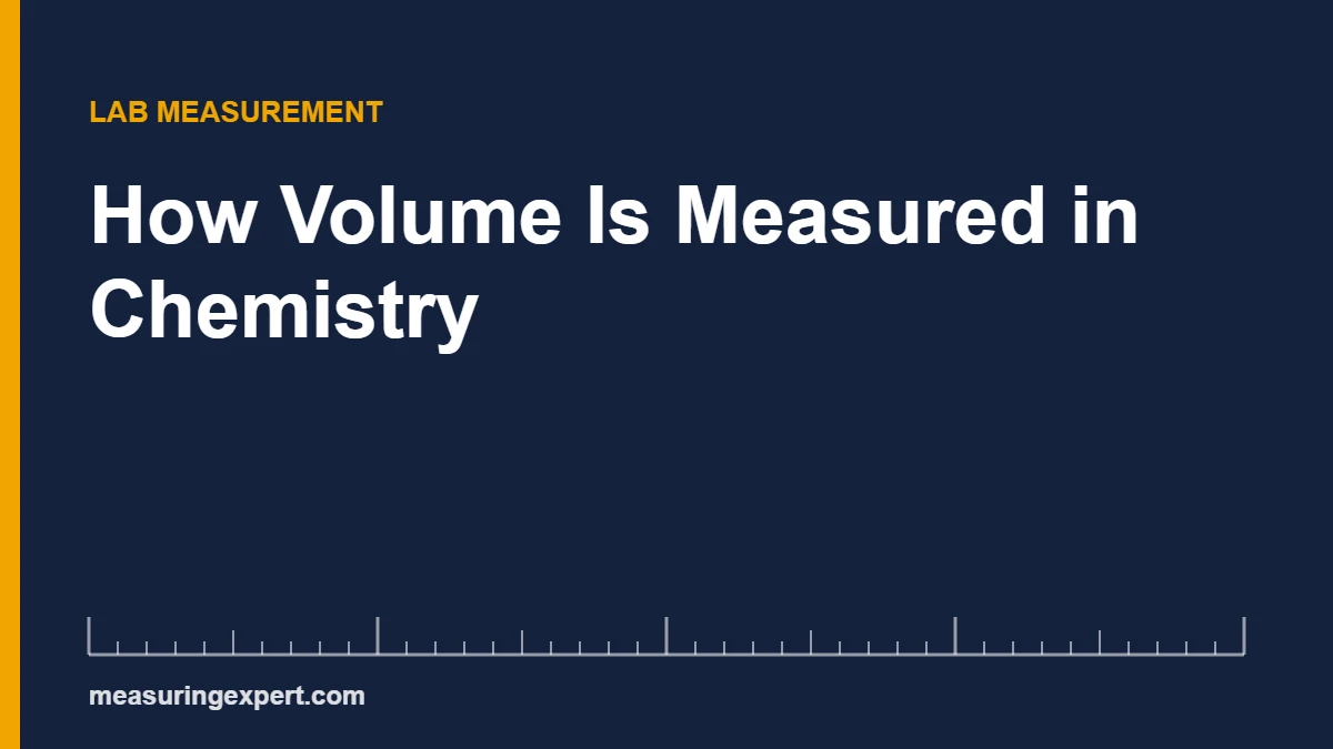 Volume in chemistry quick answer: 1 mL equals 1 cm3, read at the bottom of the meniscus